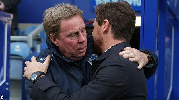 QPR boss Harry Redknapp (left) and Tottenham manager Andre Villas-Boas