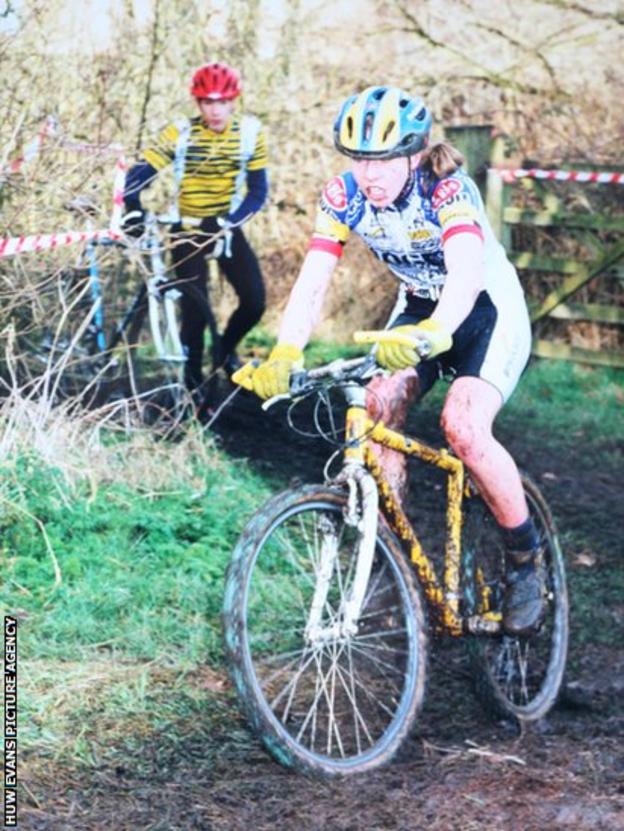 Nicole Cooke was competing for honours in junior mountain-biking