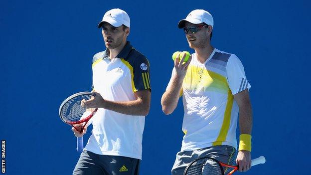 From left: Colin Fleming; Jamie Murray