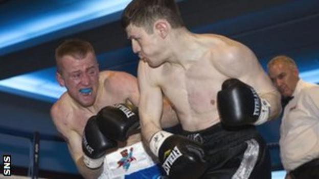 Eddie Doyle feels the weight of Willie Limond's punches