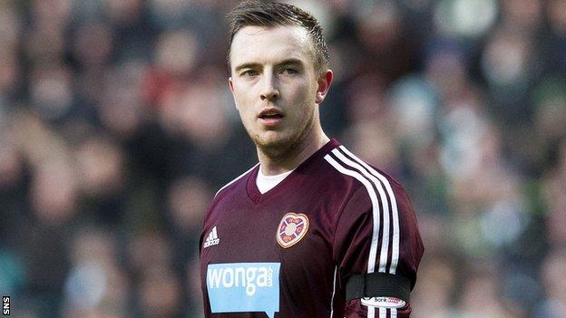 Danny Wilson made his Hearts debut on Saturday