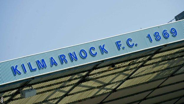 One of the stands at Kilmarnock's Rugby Park