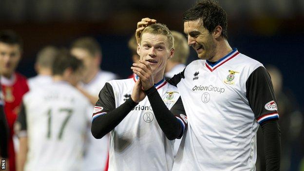 Inverness beat Rangers 3-0 to reach the League Cup semi-final