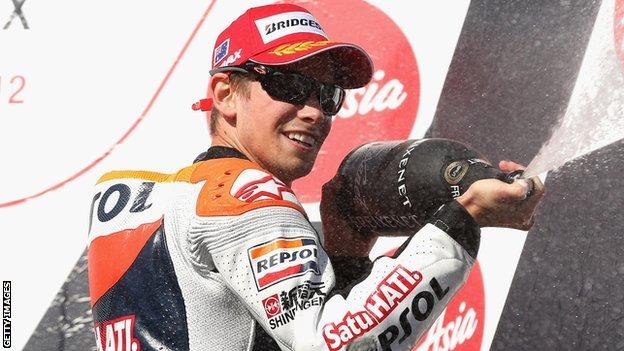 Two-time MotoGP champion Casey Stoner
