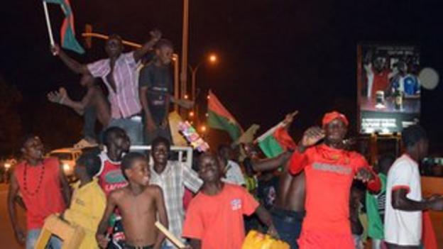 Burkina Faso fans took to the streets of the capital Ouagadougou to celebrate their historic win over Ethiopia
