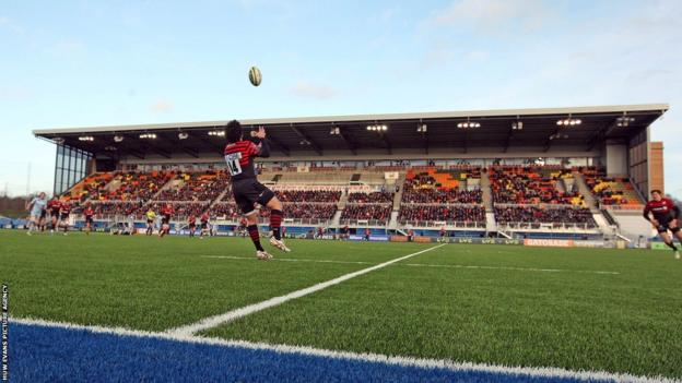 Saracens hosted Cardiff Blues in the LV= Cup at their new Allianz Park home and the first professional rugby union match to be played on an artificial pitch designed for the sport.