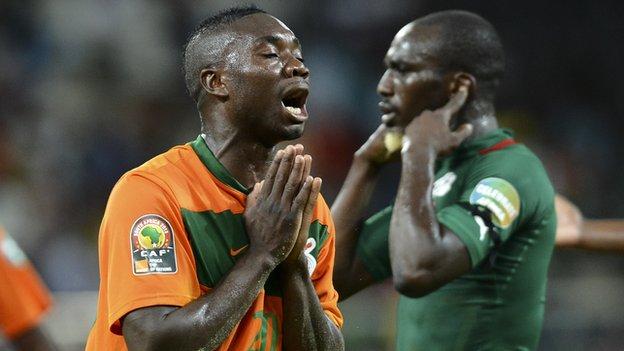 Zambia striker Emmanuel Mayuka