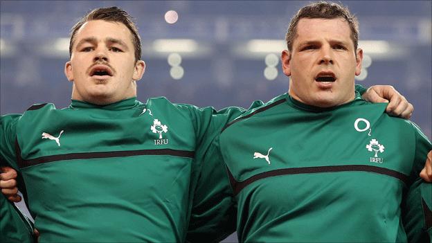 Cian Healy and Mike Ross