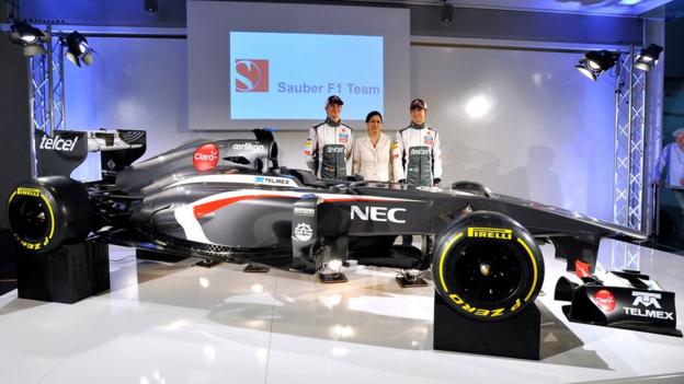 The new Ferrari-powered Sauber C32 was revealed at the team's Hinwil base