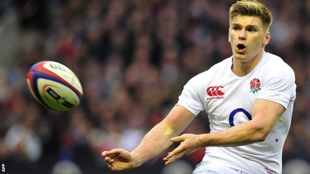 England fly-half Own Farrell was man of the match