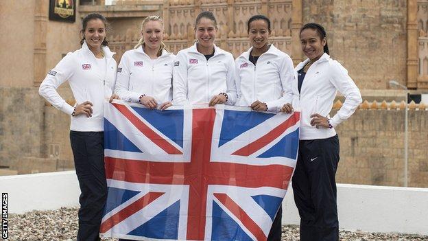 Great Britain's Fed Cup team