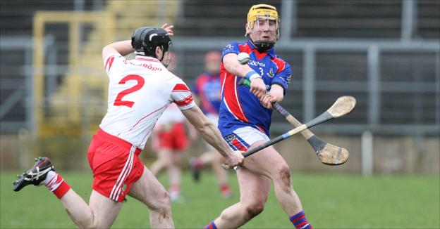 Paul Gillan and Anthony Kelly in action at Clone
