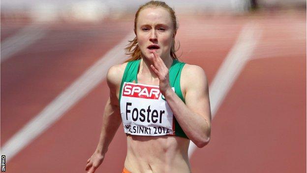 Amy Foster in action at last year's European Outdoor Championships