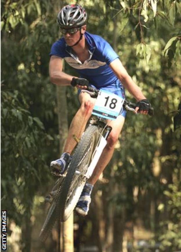 Rab Wardell competes for Scotland at the Commonwealth Games in Melbourne