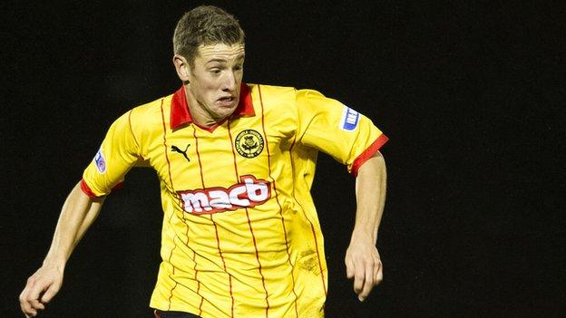 Aaron Muirhead was on target for Thistle