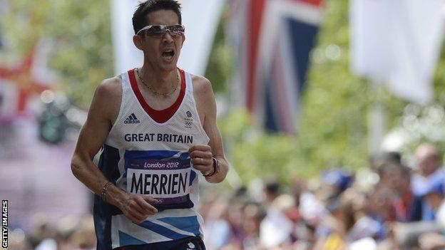 Lee Merrien running at London 2012