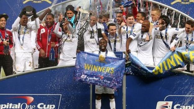 Image result for swansea win at wembley 2013"