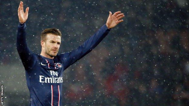 Paris St-Germain's David Beckham