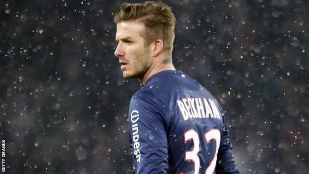 Paris St German's David Beckham