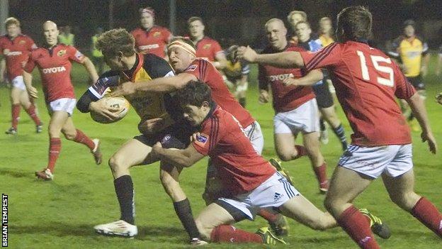 Cornish Pirates won in Munster in November 2011