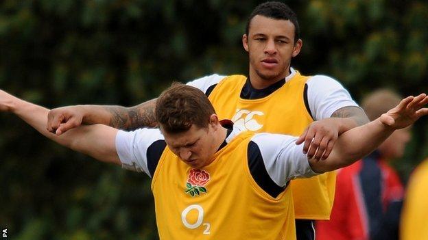 Dylan Hartley and Courtney Lawes