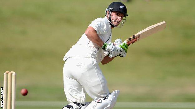New Zealand batsman Hamish Rutherford
