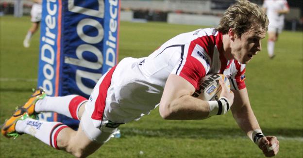 Andrew Trimble scored the first of Ulster's two tries in the 29-19 draw in the Pro12