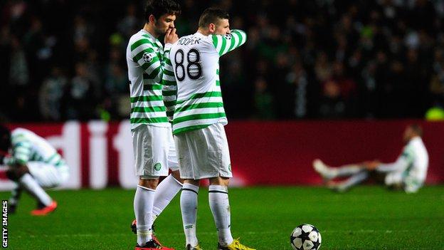 Celtic lost 3-0 in the first leg against Juventus