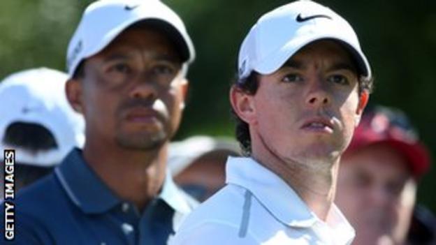 Tiger Woods and Rory McIlroy