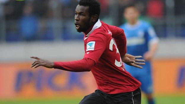 Senegal striker Mame Diouf
