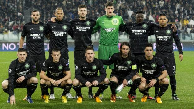 The Celtic side that started against Juventus in the return leg