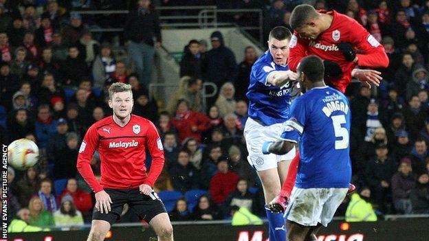 Gestede heads Cardiff City's equaliser
