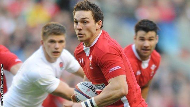 George North takes on England in 2012