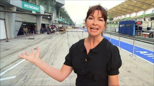 Suzi Perry finds out how Formula 1 drivers deal with Malaysian heat ...