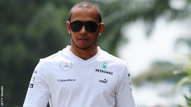 Mercedes's Lewis Hamilton