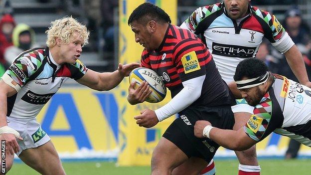 Aviva Premiership: Saracens 27-12 