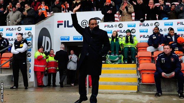 Blackpool manager Paul Ince