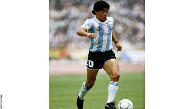 Argentina's Diego Maradona in 1986