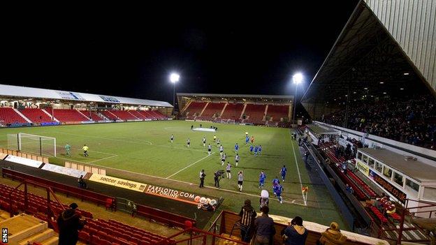 East End Park - home of Dunfermline Athletic