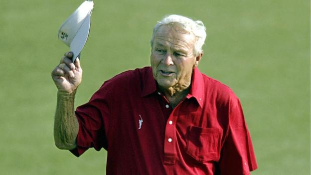 Arnold Palmer in his final Masters in 2004