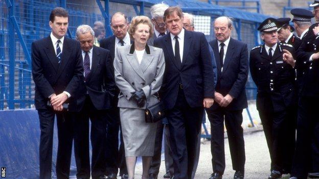 Margaret Thatcher at Hillsborough
