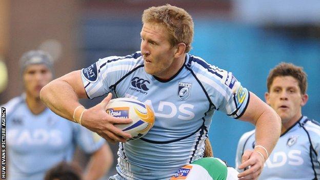 Bradley Davies is due to return for Cardiff Blues against Scarlets