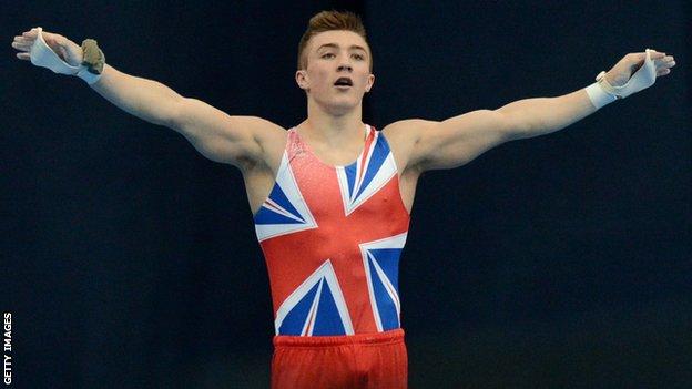 Great Britain's Sam Oldham wins high bar silver medal in Russia - BBC Sport