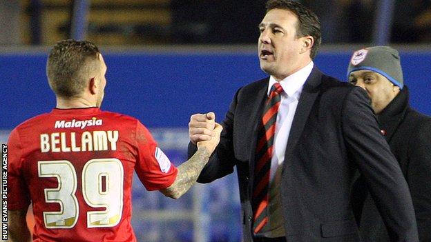 Craig Bellamy and Malky Mackay