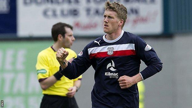 Dundee midfielder Jim McAlister