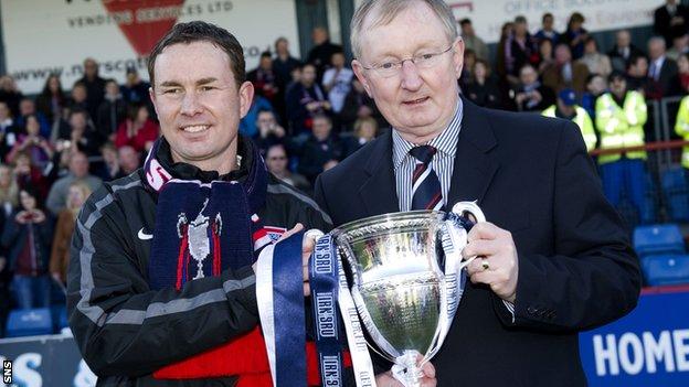 George Adams (right) has played and coached under Sir Alex Ferguson