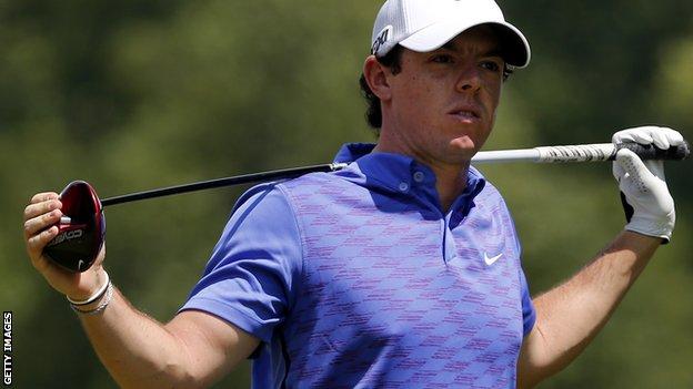 Rory McIlroy shot a 75 in Saturday's third round