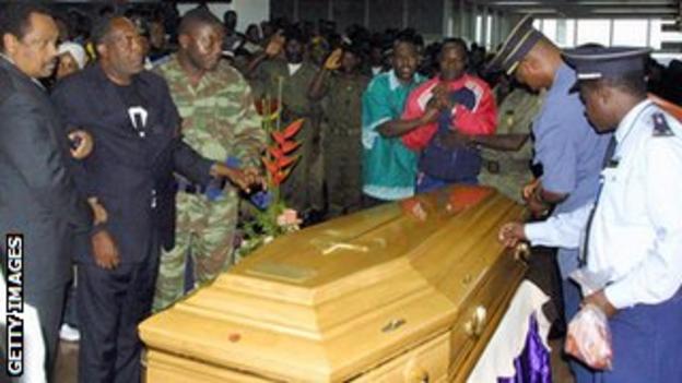 Marc-Vivean Foe's funeral