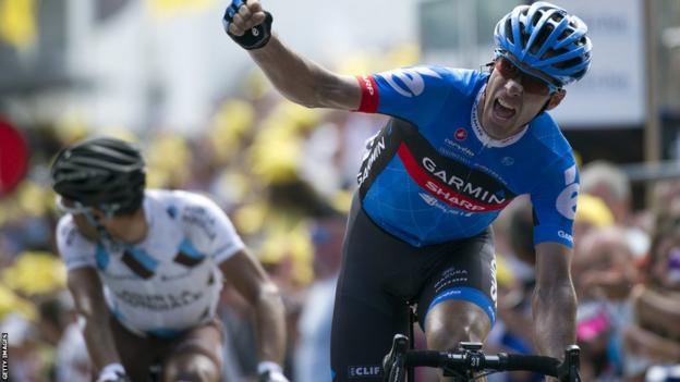 David Millar wins stage 12 of the 2012 Tour de France