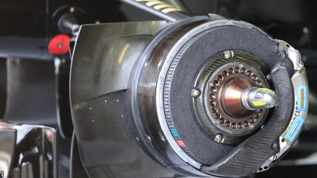 British Grand Prix brake pads and calipers